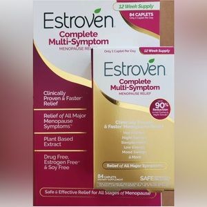 Estroven Complete Multi-Symptom Menopause Relief Hot Flashes Night Sweats 84 CT